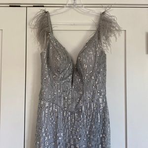 Cinderella Divine size 8 silver gown